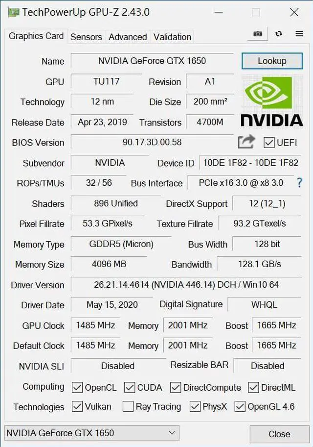 Alt view image 7 of 7 - SRhonyra GeForce GTX 1650 2 HDMI Dual-Monitors graphics Card 4GB GDDR5 128Bit  Low Profile Graphics Card SFF GPU PCI Express 3.0 16X