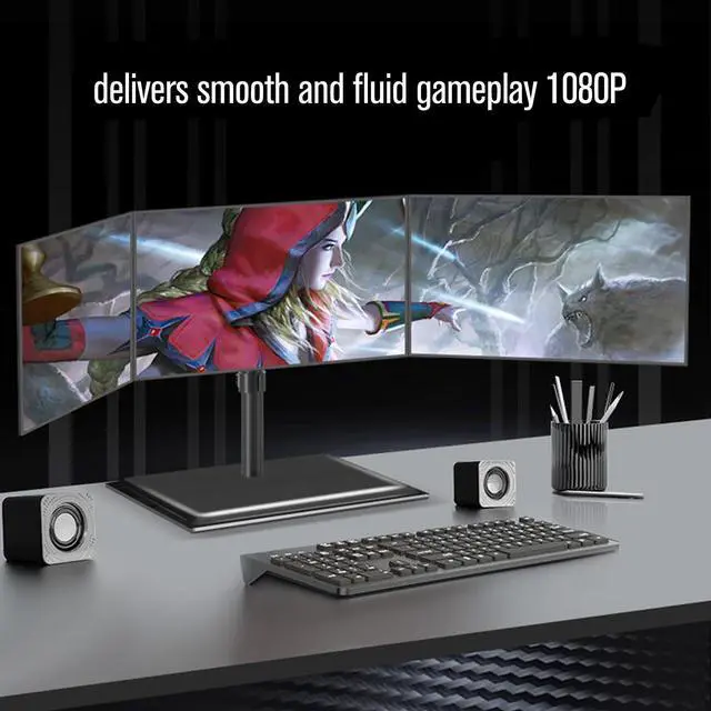 Alt view image 4 of 7 - SRhonyra GTX 1060 3GB Graphics Card 192 Bits GDDR5 PCIe 3.0 x16 Slot 6-Pin PCIe Cable Connector for Gaming Desktop PC Dual Slot Width 2*DP, 1*HDMIDisplay Ports