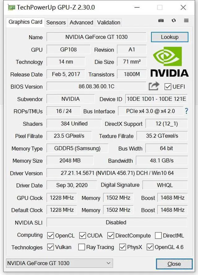 Alt view image 7 of 7 - SRhonyra GeForce GT 1030 2G GDDR5 low profile video card  HDMI DP port low profile gpu lp gpu, PCIE 3.0 4X, compatible with 8x 16x, supper compact video card