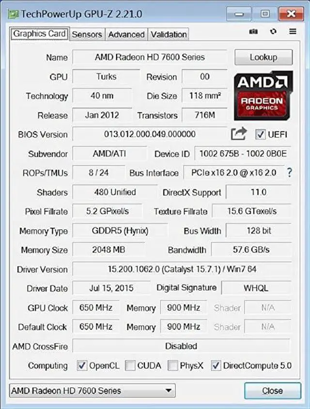 Alt view image 5 of 7 - SRhonyra 4VGA multi monitors graphics card  AMD Radeon HD7600  2GB GDDR5 128bits 4 Monitors video card GPU PCIe 2.0x16 Video Adapter 4 VGA Port