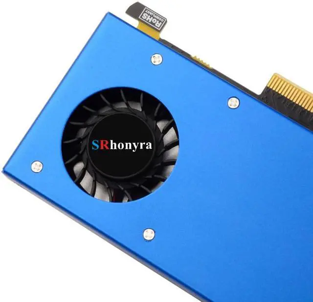 Alt view image 2 of 7 - SRhonyra Radeon AMD RX550 low profile video card 4G GDDR5 128bit low profile gpu lp gpu HDMI DP port low profile graphics card PCIE 3.0 8X ,compatiable 16X