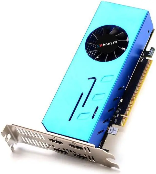 Alt view image 3 of 7 - SRhonyra 4 Monitor Video Card Geforce GT 730 2GB DDR3 64-Bit 4 HDMI Graphics Card, for splicing large screen/ stock trading/ CCTV Survalance / projector fusion Support U3D