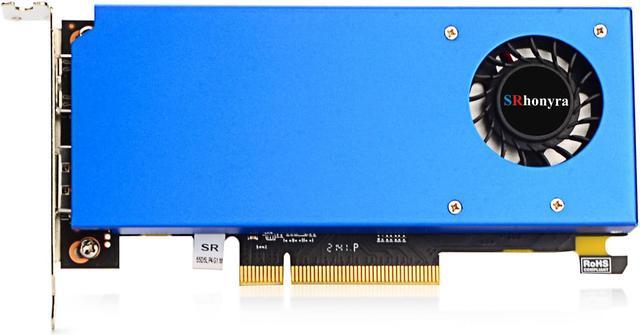 Main image of SRhonyra AMD Radeon RX 550 2 HDMI Dual Monitors Video Card Low Profile Graphics Card Single Slot 4G GDDR5 PCIE 3.0 8X ,16X Compatible low profile gpu SFF gpu