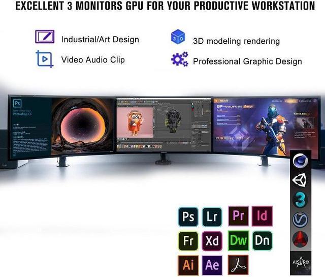 Alt view image 6 of 7 - SRhonyra AMD Radeon RX 590 GME 2304SP 8GB GDDR5 Graphics Card Gaming video card 256-Bit PCIe 3.0 x16 6-Pin Connector Desktop Computer GPU with HDMI+DP+ DVI-D Ports