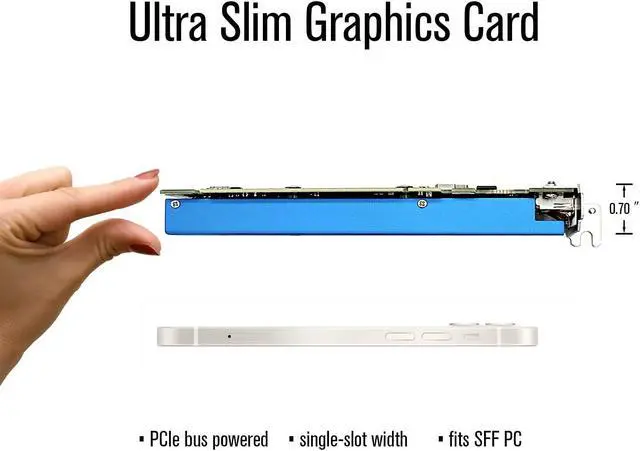Alt view image 2 of 7 - SRhonyra Geforce GTX 1060 6GB Low Profile Graphics Card GDDR5 PCIe 3.0 X16 160 Bits SFF GPU HDMI +DP Port