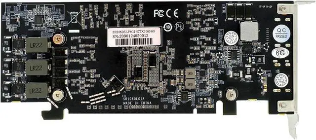 Alt view image 6 of 7 - SRhonyra Geforce GTX 1060 6GB Low Profile Graphics Card GDDR5 PCIe 3.0 X16 160 Bits SFF GPU HDMI +DP Port
