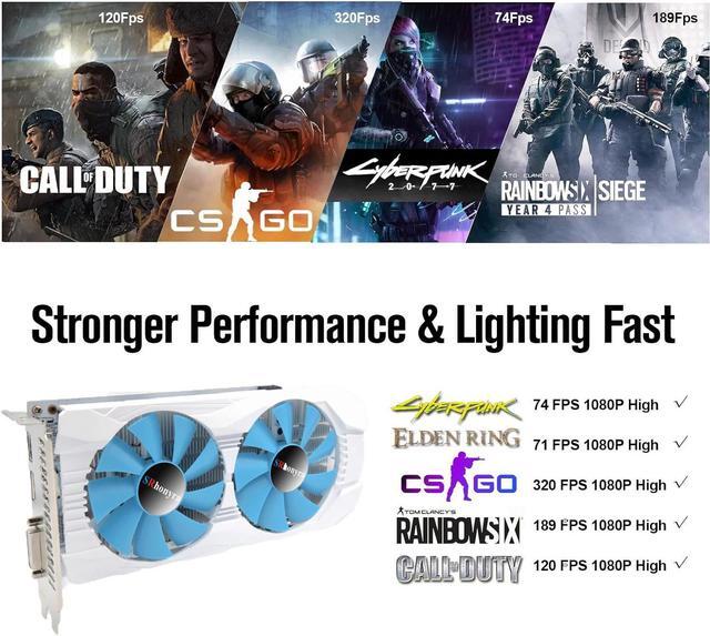 Alt view image 4 of 7 - SRhonyra AMD Radeon RX 590 GME 2304SP 8GB GDDR5 Graphics Card Gaming video card 256-Bit PCIe 3.0 x16 6-Pin Connector Desktop Computer GPU with HDMI+DP+ DVI-D Ports