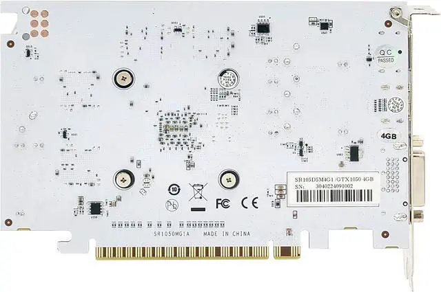 Alt view image 3 of 6 - SRhonyra GeForce GTX 1050 4GB Graphics Card GDDR5 128 Bit PCIe 3.0 x16 Bus Powered DP+HDMI+DVI Ports Gaming GPU