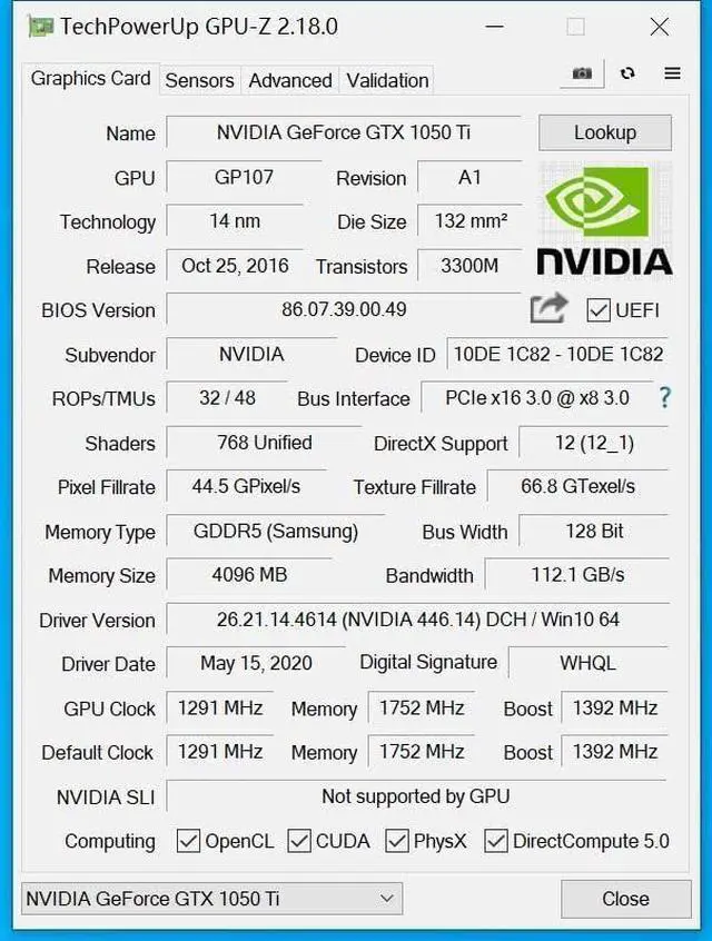 Alt view image 6 of 6 - SRhonyra GeForce GTX 1050Ti 4GB Graphics Card GDDR5 128 Bit PCIe 3.0 x16 Bus Powered DP+HDMI+DVI Ports Gaming GPU