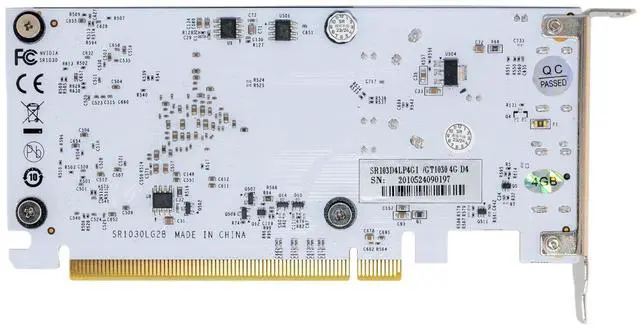 Alt view image 7 of 7 - SRhonyra GeForce GT 1030 4GB  Graphics Card  HDMI +DisplayPort  Support 2 monitors display 4K resolution  pci express 3.0 Low Profile GPU
