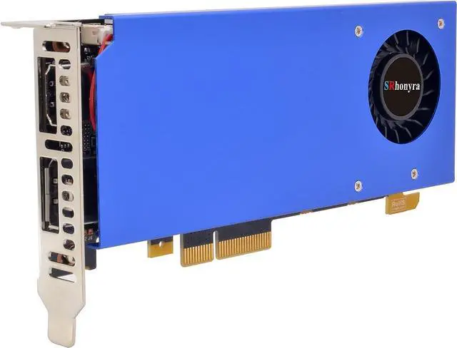 Main image of SRhonyra GeForce GT 1030 2G GDDR5 low profile video card HDMI DP port low profile gpu lp gpu, PCIE 3.0 4X, compatible with 8x 16x, supper compact video card