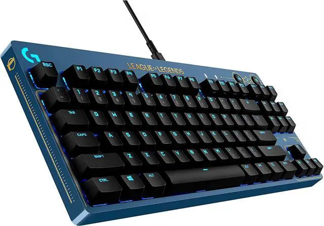 Main image of Logitech G PRO Mechanical Gaming Keyboard - Ultra-Portable Tenkeyless Design, Detachable USB Cable, LIGHTSYNC RGB Backlit Keys, Official League of Legends Edition