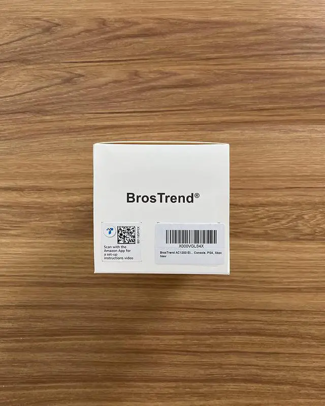 Alt view image 7 of 7 - BrosTrend AC1200 WiFi to Ethernet Adapter, 1200Mbps Dual Band Universal Wireless Bridge for Printer, Smart TV, Blu-Ray Player, PlayStation, Xbox, etc, WPS Easy Setup, Connect a Wired Device to Wi-Fi