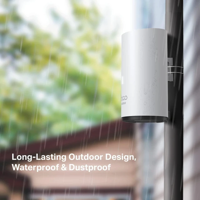 Alt view image 4 of 7 - TP-Link Deco Outdoor Mesh WiFi (Deco X50-Outdoor), AX3000 Dual Band WiFi 6 Mesh, 2 Gigabit PoE Ports, 802.3at PoE+,Weatherproof, Works with All Deco Mesh WiFi