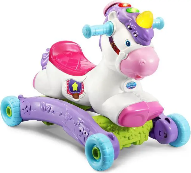 Main image of VTech Prance and Rock Learning Unicorn, Rocker to Rider Toy