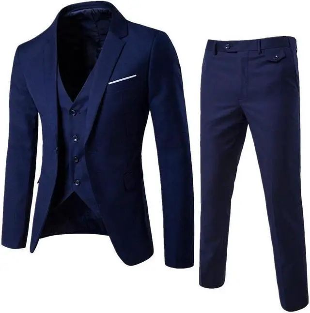 Main image of Men's Suits Sets(3 pieces)slim fit one button