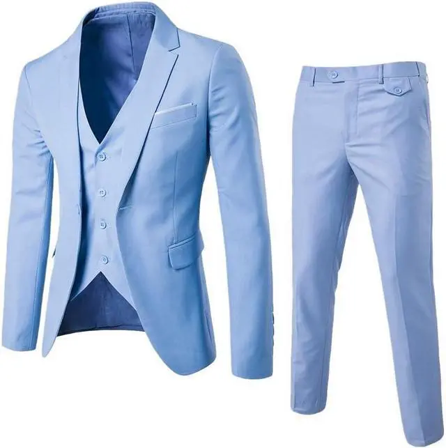 Main image of Men's Suits Sets(3 pieces)slim fit one button