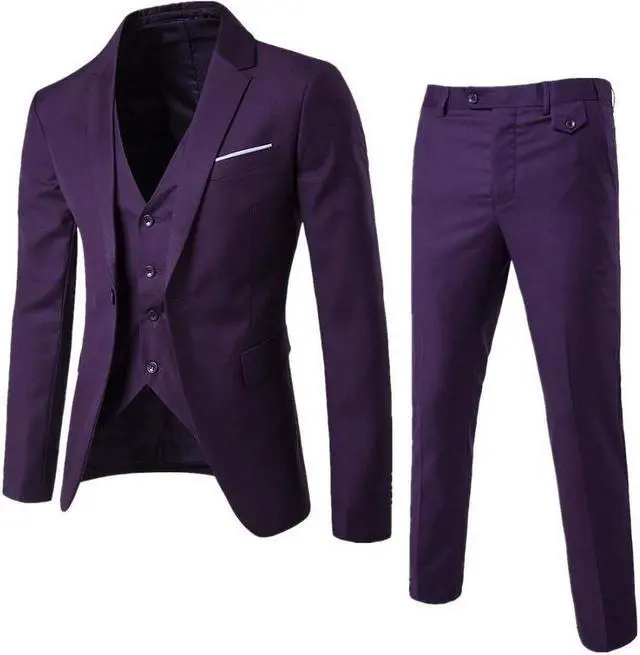 Main image of Men's Suits Sets(3 pieces)slim fit one button