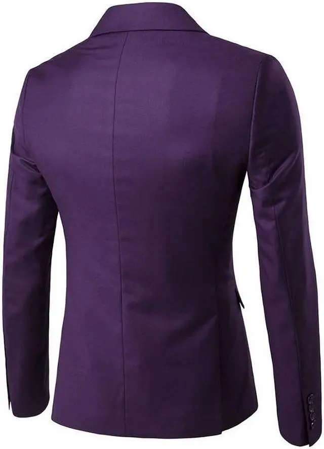 Alt view image 3 of 6 - Men's Suits Sets(3 pieces)slim fit one button
