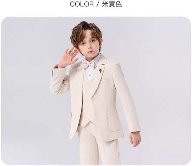 Alt view image 2 of 3 - Children Dress Suits (6 pieces)Piano Host Costume British Gentleman Style