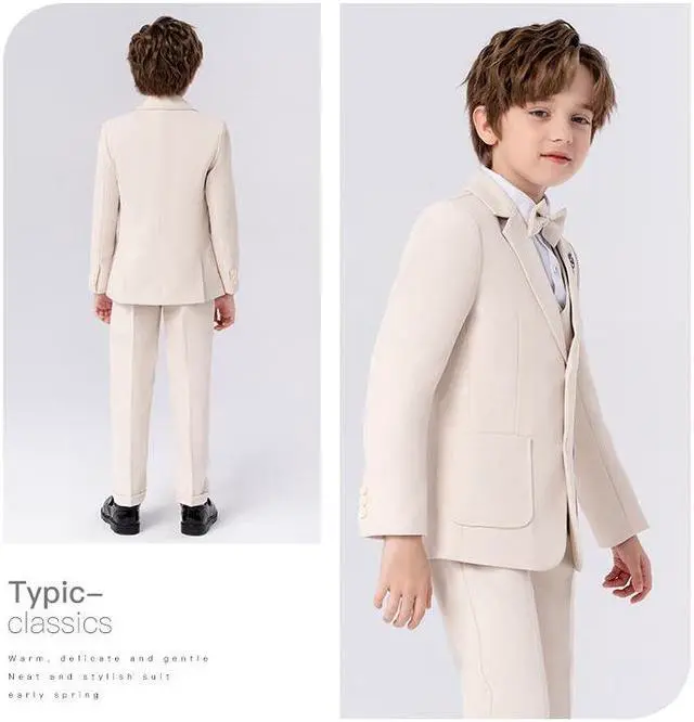 Alt view image 3 of 3 - Children Dress Suits (6 pieces)Piano Host Costume British Gentleman Style