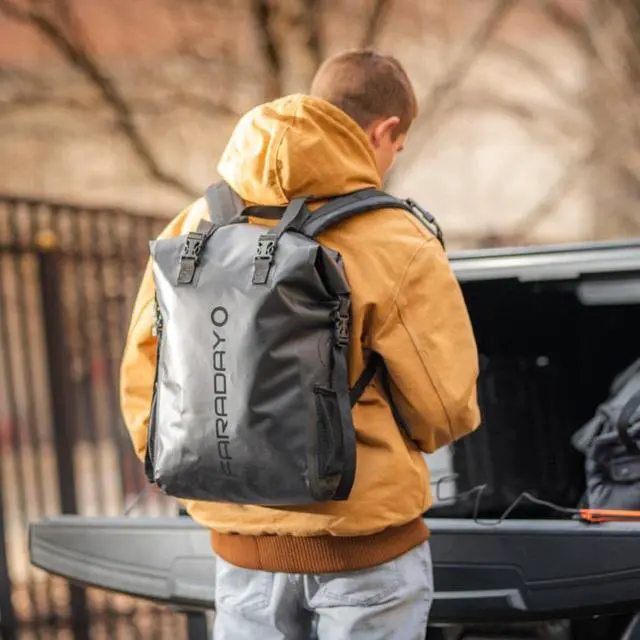 Alt view image 5 of 7 - Faraday Dry Bag Backpack  Stealth Black
