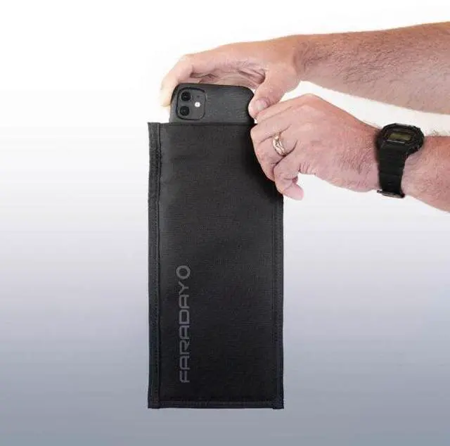 Alt view image 3 of 3 - JACKET Pro Faraday CORDURA® Vertical Phone Bag  Magnetic Closure (4.5 x 8)