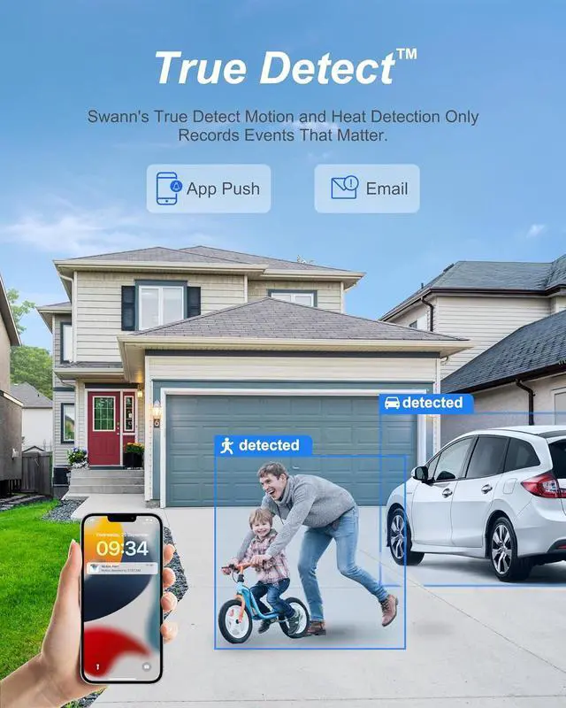 Alt view image 4 of 6 - Swann - Pro 4K, 8-Channel, 6-Dome Camera Indoor/Outdoor PoE Wired 4K UHD 2TB HDD NVR Security Surveillance System - White