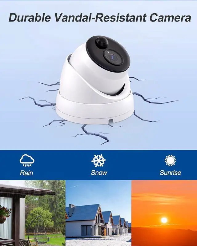 Alt view image 6 of 6 - Swann - Pro 4K, 8-Channel, 6-Dome Camera Indoor/Outdoor PoE Wired 4K UHD 2TB HDD NVR Security Surveillance System - White