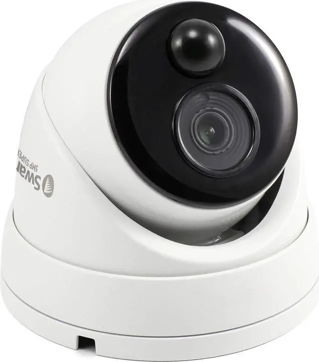 Alt view image 5 of 6 - Swann Add-On NVR Master Series Dome Security Camera with 4K Ultra HD Video, Indoor or Outdoor Design, Dusk to Dawn Color Night Vision Plus True Detect Heat and Motion Detection