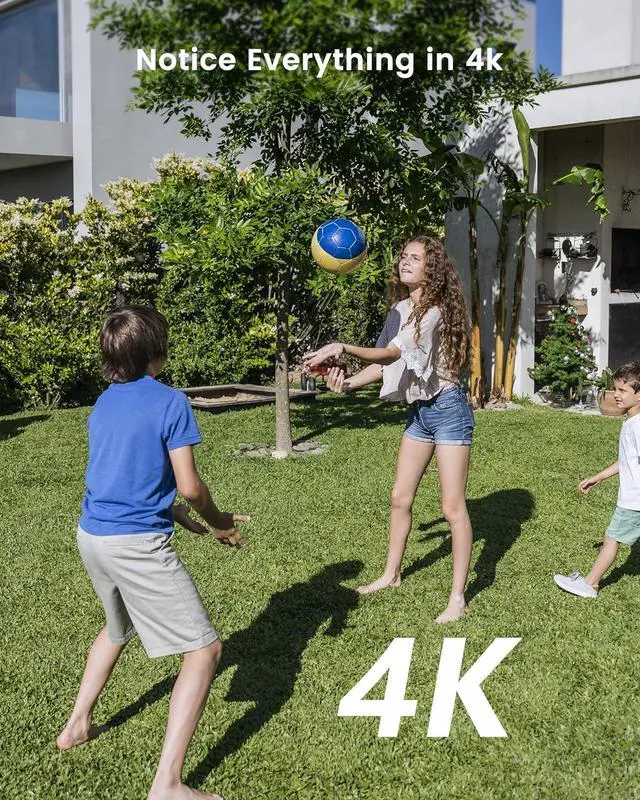 Alt view image 4 of 4 - Swann Xtreem 4K 2Pack Wireless Security Cameras with 32GB Micro SD & Cloud Storage, Indoor & Outdoor Surveillance, Ideal for Baby Monitor & Home, 2-Way Talk, Wi-Fi, No Monthly Fee, 4KXTRMPK2-GL