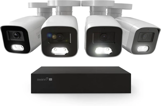 Alt view image 2 of 7 - Swann EliteX 12MP Series / 8ch NVR / 2TB / 4X EX12MPB 12MP Bullet IP Cameras