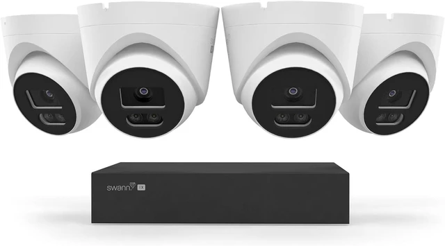 Main image of Swann EliteX 12MP Series / 8ch NVR / 2TB / 4X EX12MPD 12MP Turret PoE Cameras