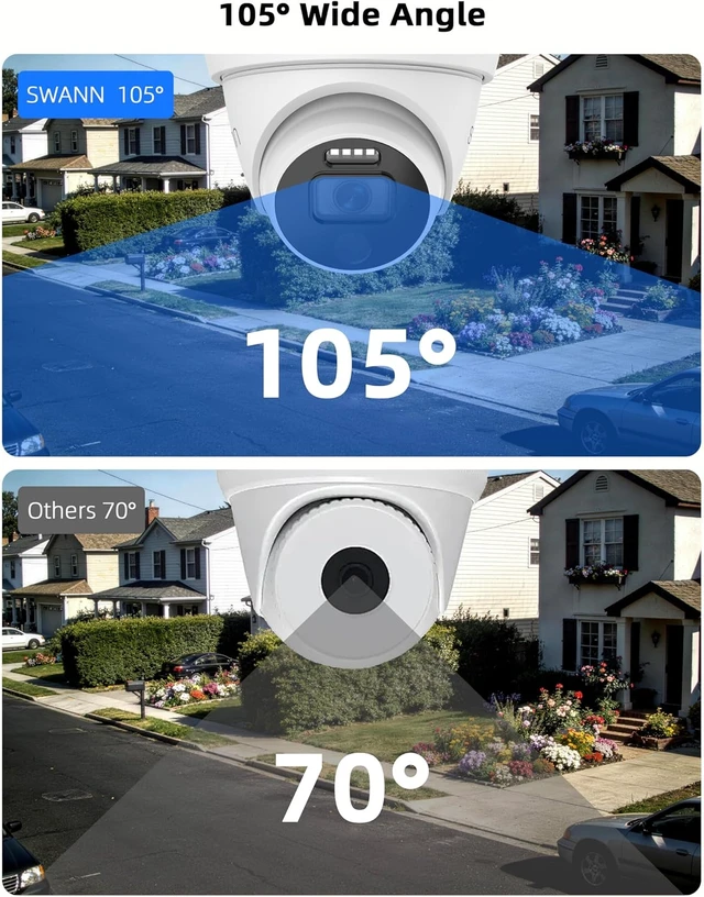 Alt view image 3 of 7 - Swann 4K Wired DVR Security Camera System, 4 Domes, 8 Channel, 1TB HDD