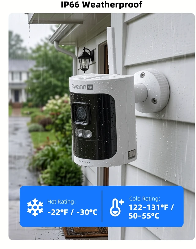 Alt view image 6 of 7 - Swann AllSecure4K Wireless Security Kit with 3X Wire-Free Cameras & NVR Tower