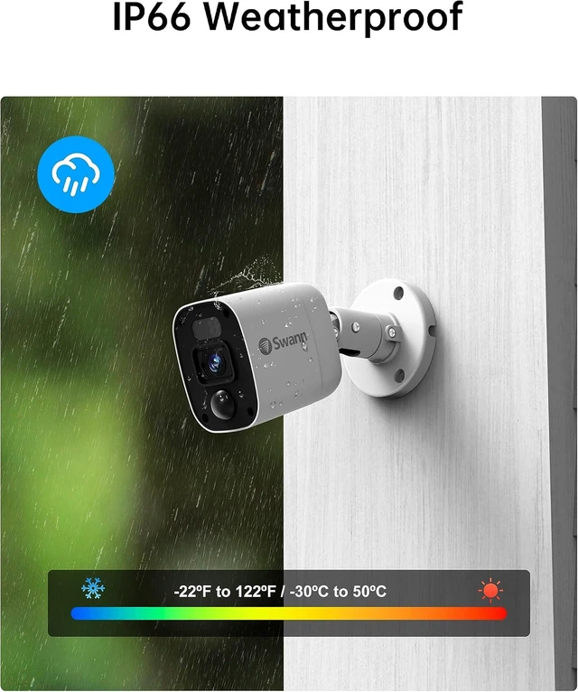 Alt view image 6 of 9 - Swann - Enforcer 8 Channel, 8 Camera Indoor/Outdoor, Wired 1080p 1TB HD DVR Security System with 1-Way Audio over Coax