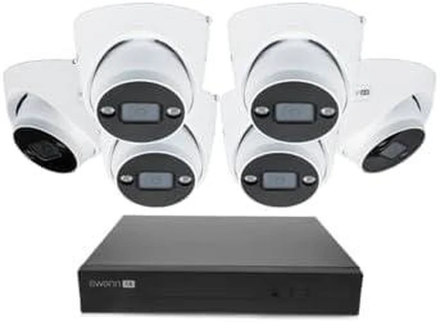 Main image of Swann AdvancedX Wired NVR 4K Security Camera System 8 CH, 6 PoE Outdoor Cameras, 2TB, Color Night Vision, Motion Detect