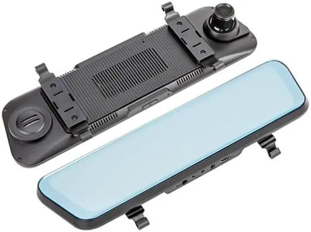 Alt view image 3 of 7 - Mercylion M9661 Mirror Dash Cam 9.66" 1080P Front and Rear View Mirror Camera Waterproof Backup Camera, Night Vision, Parking Mode, Touch Screen, voice control Fuse Box Wire