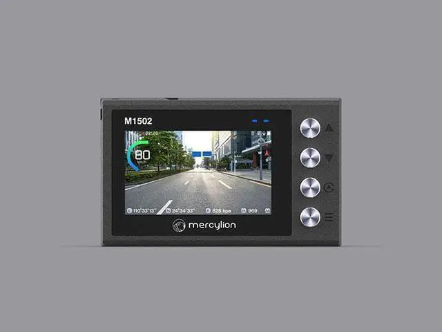 Alt view image 4 of 7 - MERCYLION M1502 Sportbike Dashcam 1080p Front Rear Dual Lens Waterproof with 3" Screen, GPS, Night Vision, Bluetooth remote, 32G Card