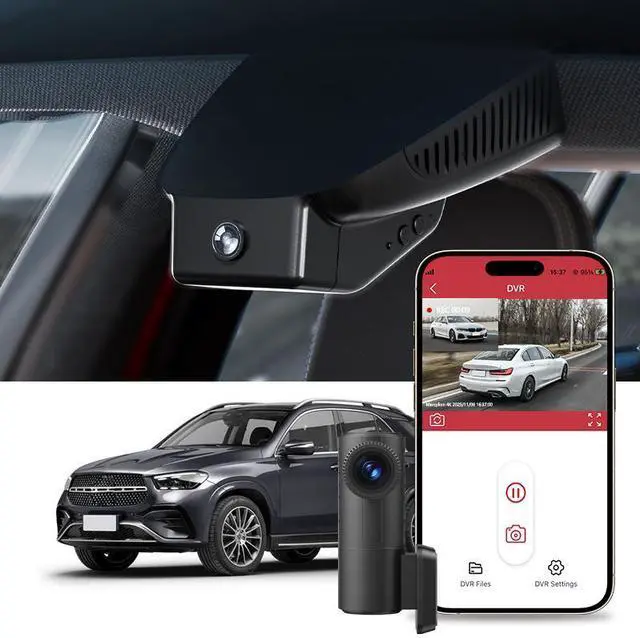 Main image of Mercylion Dashcam for Mercedes-Benz GLC43/GLC200/GLC260/GLC300 C260/C300 C180L/C200L E200L/E300/E350 4K Front and 2K Rear Cam With 128G