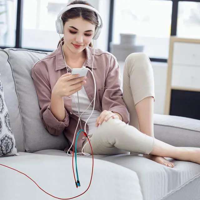 Alt view image 6 of 7 - KEHIPI 6ft 2Pack Multi Charging Cable,4 in1 Charging Cable Charging Cables for Multiple Devices Nylon Braided Universal Phone Charger Cord with IP/USB-C/Micro Port for Cellphone,iPhone,Samsung,Tablets