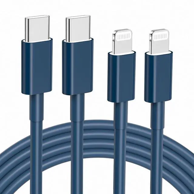 Main image of KEHIPI USB C to ightning Cable 2Pack 10FT for iPhone Fast Charger CableMFi Certified Type C to ightning Charging Cord Compatible with iPhone 14 13 13 Pro Max 12 12 Pro Max 11 XS XR X 8 iPad, Blue