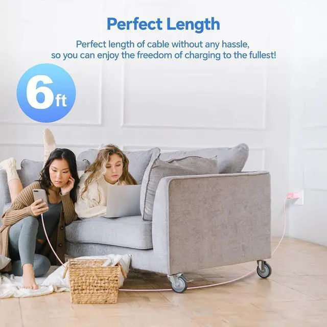 Alt view image 7 of 7 - KEHIPI for iPhone Charger Fast Charging,MFi Certified 3 Pack 20W PD USB C Wall Charger Adapter with 6FT USB C to ightning Fast Charging Cable Compatible with iPhone 14/13/12/11/Pro/Pro Max/Xs/Xr/X