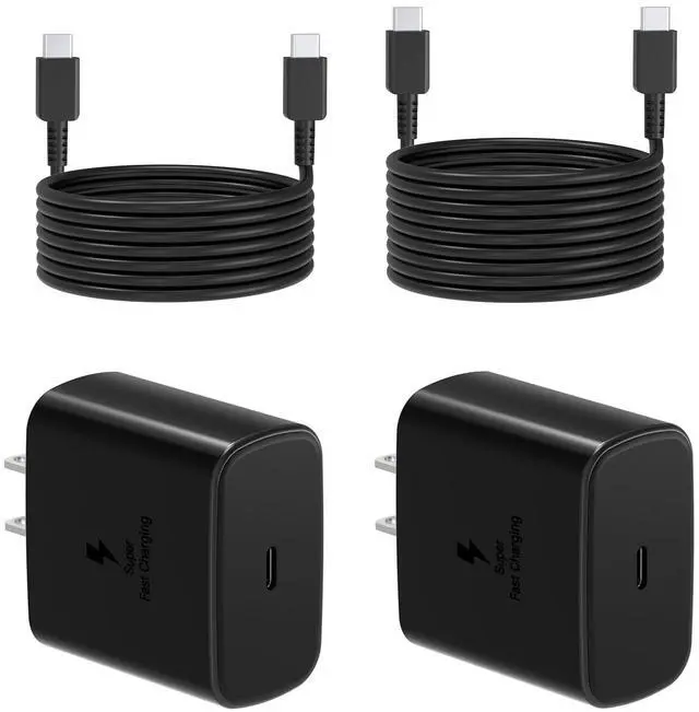 Main image of KEHIPI 45W Samsung Super Fast Charger Block, 2Pack Type C Fast Charging Block with 3FT 6FT USB C Charger Cable Compatible with Samsung Galaxy S24 S23 S22 S21 S21+/S21 Ultra/S20/S20 Ultra/Note 20 Ultra
