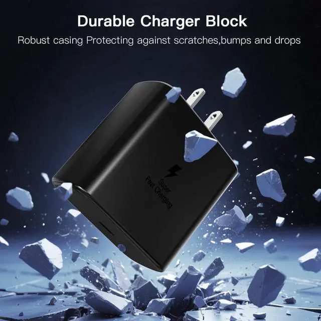 Alt view image 4 of 7 - KEHIPI 45W Samsung Super Fast Charger Block, Type C Fast Charging Block with 3FT USB C Charger Cable Compatible with Samsung Galaxy S24 S23 S22 S21 S21+/S21 Ultra/S20/S20 Ultra/Note 20 Ultra