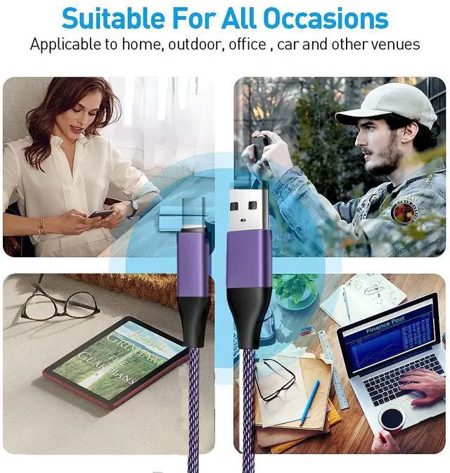 Alt view image 5 of 5 - KEHIPI 3A 6Ft USB C Fast Charging Cable for Charging New Kindle Paperwhite E-Reader 11th Generation 2021 Release,Kids Editon and Signature Edition, Amazon Kindle Paperwhite 5th Gen 2021 Charger Cord