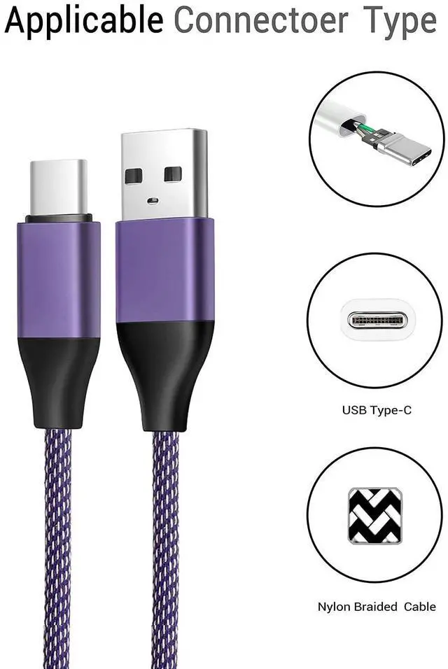 Alt view image 3 of 5 - KEHIPI 2Pack-3A USB C Fast Charging Cord 6Ft Cable for Charging New Kindle Paperwhite E-Reader 11th Generation 2021,Kids Editon and Signature Edition