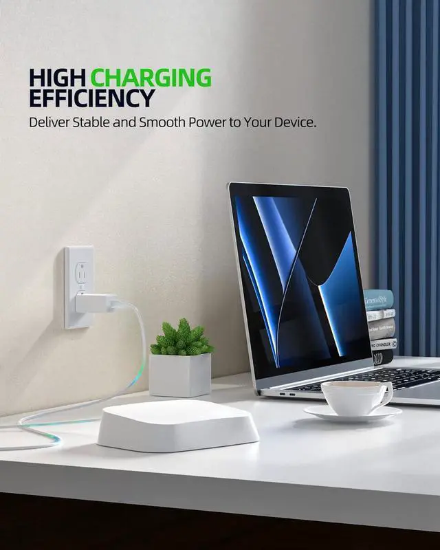 Alt view image 3 of 6 - KEHIPI 27W 15W Adapter Power Cord Fit for eero 6, eero-Pro-6 mesh WiFi Router, eero 6 Extender, eero 6+, eero Pro 6E USB Type C Wall Plug Charger with 6.6Ft Power Cord