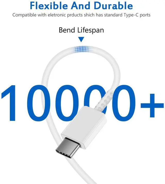 Alt view image 6 of 7 - KEHIPI Type C Charger Fast Charging - 25W USB C Charger Block, Android Phone Wall Charging with 6Ft Type C to C Cable for Galaxy S25 Ultra/S25/S25+/S24 Ultra/S24/S24+/S23/S22 S21/S20/Note 20/Note 10