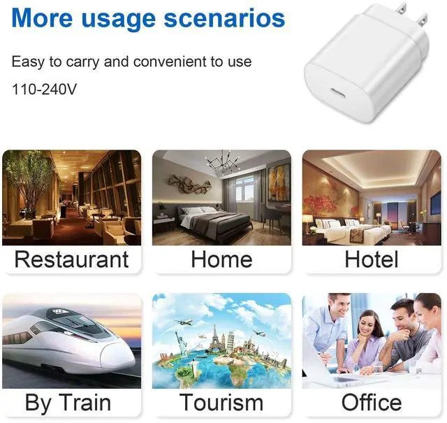 Alt view image 7 of 7 - KEHIPI Type C Charger Fast Charging - 25W USB C Charger Block, Android Phone Wall Charging with 6Ft Type C to C Cable for Galaxy S25 Ultra/S25/S25+/S24 Ultra/S24/S24+/S23/S22 S21/S20/Note 20/Note 10
